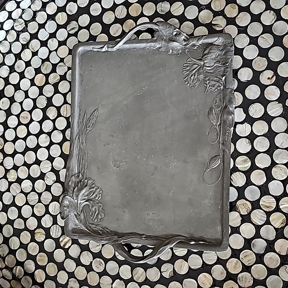 Antique Art Nouveau KAYSERZINN Pewter Tray - Picture 1 of 8